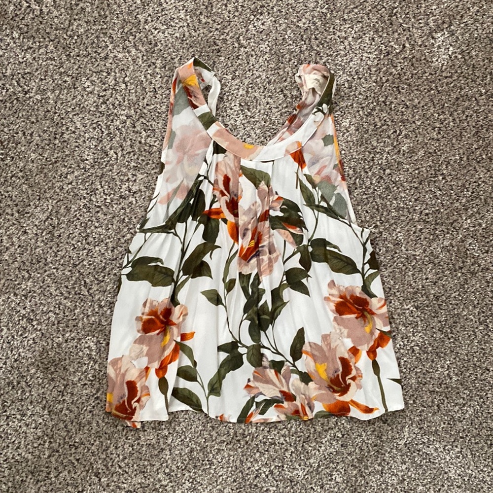 Halter floral crop top